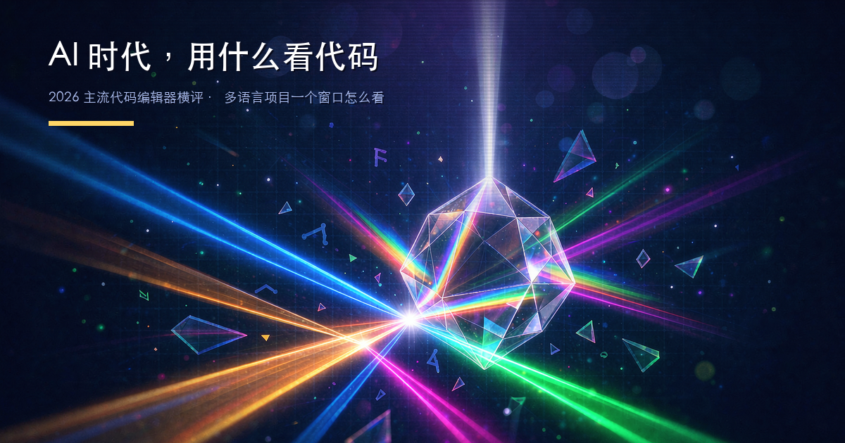 AI 时代,用什么看代码:2026 主流代码编辑器全横评